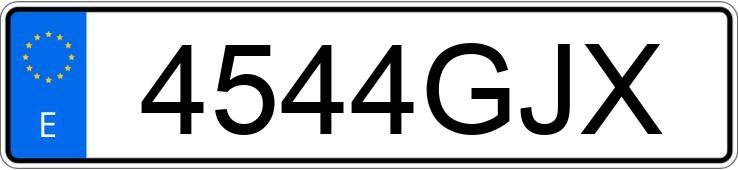 Numer rejestracyjny 4544GJX posiada VOLKSWAGEN CRAFTER