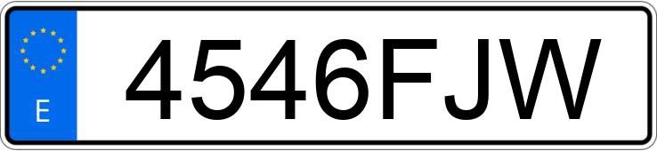 Numer rejestracyjny 4546FJW posiada VOLKSWAGEN GOLF Numer rejestracyjny 4546FJW posiada VOLKSWAGEN GOLF