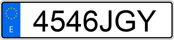 Numer rejestracyjny 4546JGY posiada SEAT ALHAMBRA