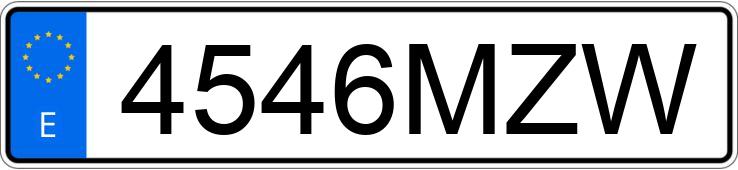 Numer rejestracyjny 4546MZW posiada BMW X2