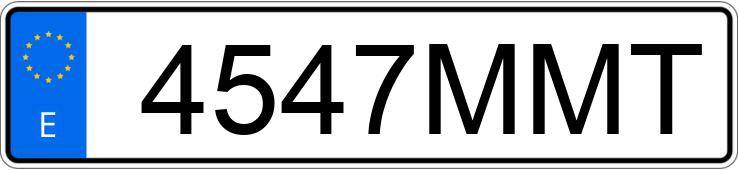 Numer rejestracyjny 4547MMT posiada SEAT LEON Numer rejestracyjny 4547MMT posiada SEAT LEON