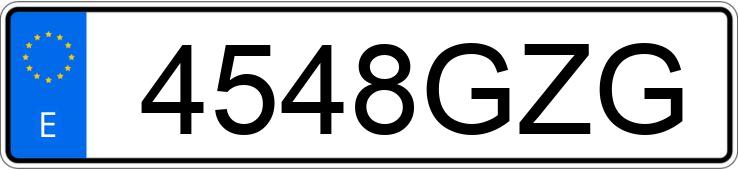 Numer rejestracyjny 4548GZG posiada OPEL ANTARA