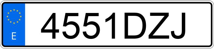 Numer rejestracyjny 4551DZJ posiada PEUGEOT 307