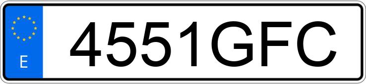 Numer rejestracyjny 4551GFC posiada RENAULT MEGANE