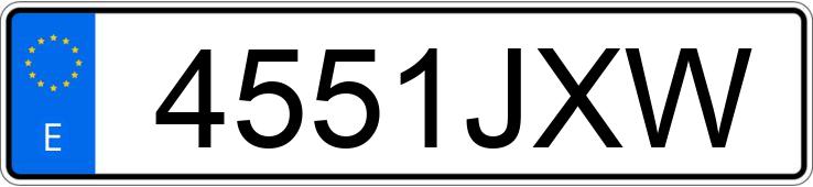 Numer rejestracyjny 4551JXW posiada RENAULT MEGANE