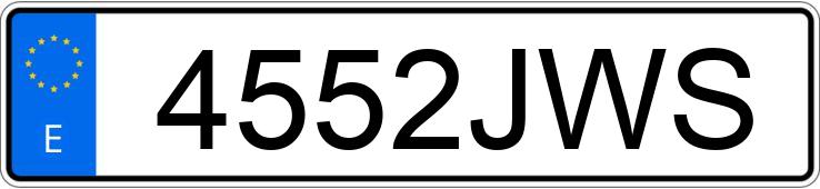 Numer rejestracyjny 4552JWS posiada BMW SERIE 2