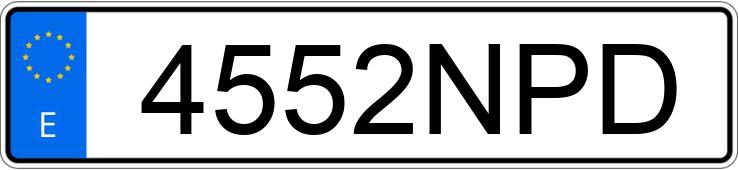 Registreringsnummeret 4552NPD har DACIA SANDERO