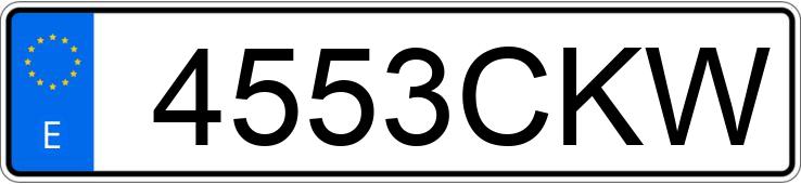 Numer rejestracyjny 4553CKW posiada VOLKSWAGEN GOLF Numer rejestracyjny 4553CKW posiada VOLKSWAGEN GOLF