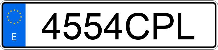 Numer rejestracyjny 4554CPL posiada BMW SERIE 3