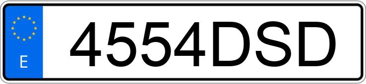 Numer rejestracyjny 4554DSD posiada SEAT IBIZA Numer rejestracyjny 4554DSD posiada SEAT IBIZA