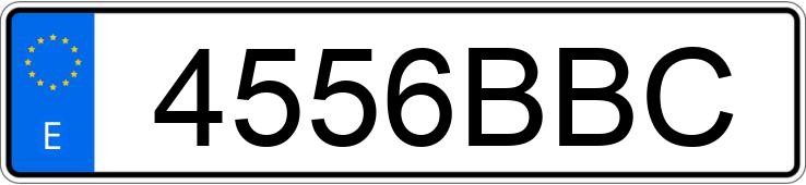 Numer rejestracyjny 4556BBC posiada OPEL CORSA