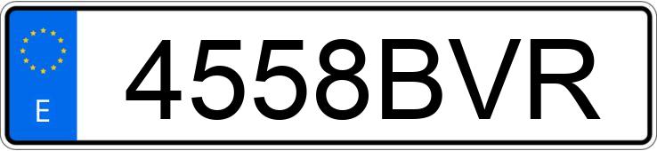 Numer rejestracyjny 4558BVR posiada SEAT IBIZA