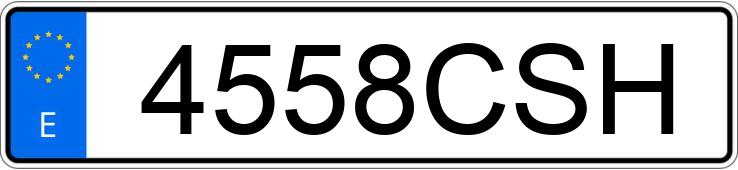 Registreringsnummeret 4558CSH har NISSAN ALMERA