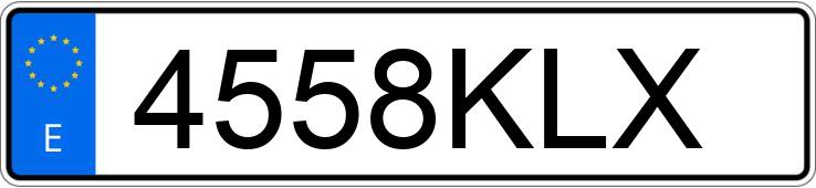 Numer rejestracyjny 4558KLX posiada BMW S