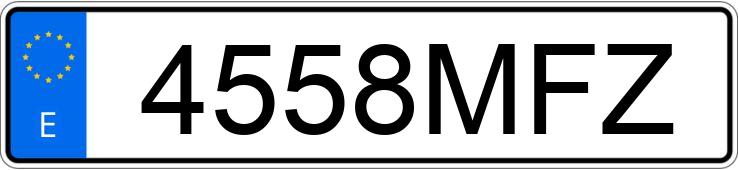 Numer rejestracyjny 4558MFZ posiada IVECO DAILY