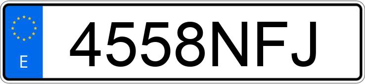 Numer rejestracyjny 4558NFJ posiada MERCEDES CLA (117)