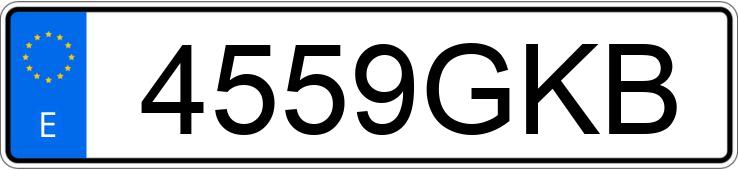 Numer rejestracyjny 4559GKB posiada PEUGEOT 207