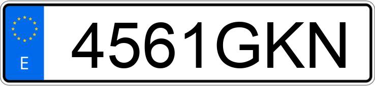 Numer rejestracyjny 4561GKN posiada RENAULT TWINGO