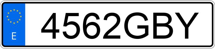 Numer rejestracyjny 4562GBY posiada BMW SERIE 3