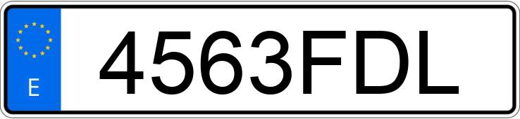 Numer rejestracyjny 4563FDL posiada VOLKSWAGEN LT