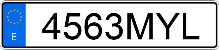 Numer rejestracyjny 4563MYL posiada BMW SERIE 3