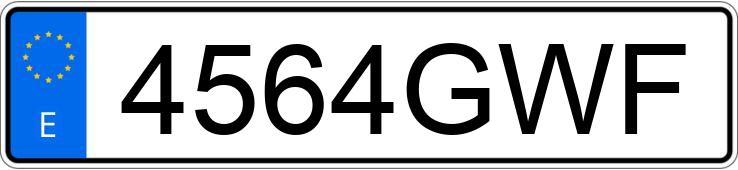 Numer rejestracyjny 4564GWF posiada VOLKSWAGEN GOLF Numer rejestracyjny 4564GWF posiada VOLKSWAGEN GOLF