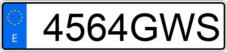 Numer rejestracyjny 4564GWS posiada RENAULT MASTER