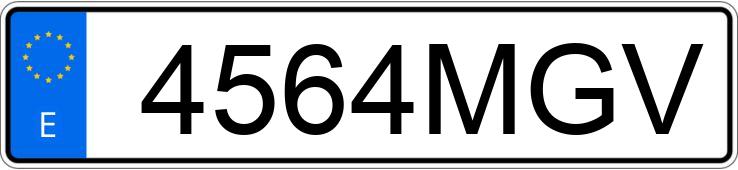 Numer rejestracyjny 4564MGV posiada HONDA CMX 1100