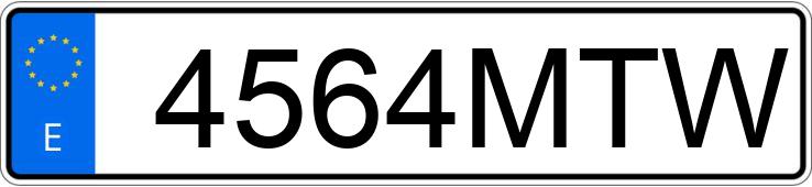 Numer rejestracyjny 4564MTW posiada VOLKSWAGEN POLO