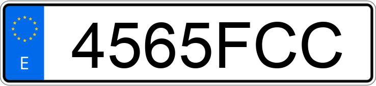 Numer rejestracyjny 4565FCC posiada AUDI A4