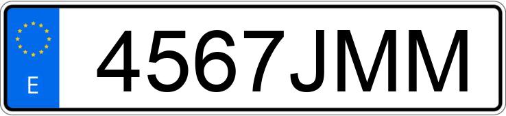 Numer rejestracyjny 4567JMM posiada SKODA OCTAVIA