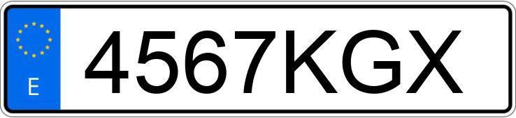 Numer rejestracyjny 4567KGX posiada DACIA DUSTER