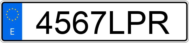 Numer rejestracyjny 4567LPR posiada TOYOTA PROACE CITY VERSO