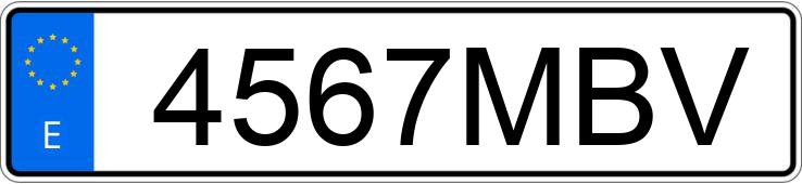 Numer rejestracyjny 4567MBV posiada BMW X1