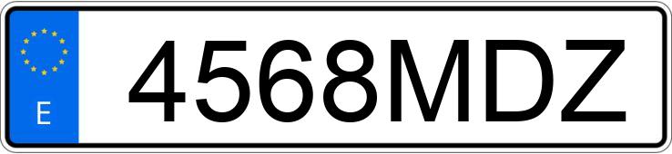 Numer rejestracyjny 4568MDZ posiada FORD ECOSPORT