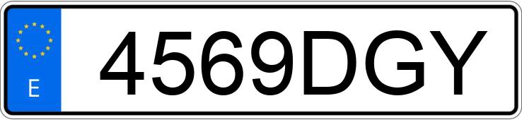 Numer rejestracyjny 4569DGY posiada VOLVO B 12