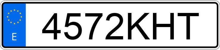 Numer rejestracyjny 4572KHT posiada FORD KA+