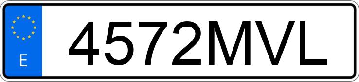 Numer rejestracyjny 4572MVL posiada MERCEDES C (206)