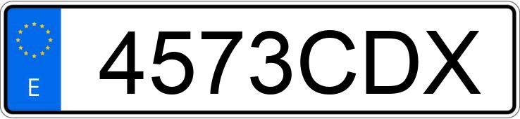 Numer rejestracyjny 4573CDX posiada PEUGEOT 307