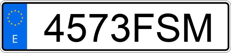Numer rejestracyjny 4573FSM posiada BMW SERIE 3