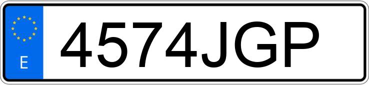 Numer rejestracyjny 4574JGP posiada PEUGEOT PARTNER