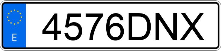 Numer rejestracyjny 4576DNX posiada VOLKSWAGEN POLO