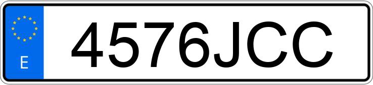 Numer rejestracyjny 4576JCC posiada DACIA LODGY