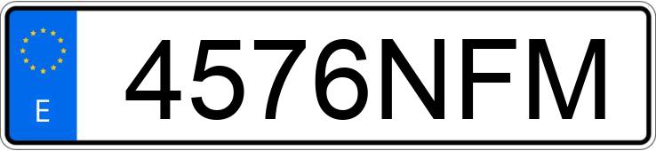 Numer rejestracyjny 4576NFM posiada NISSAN X-TRAIL