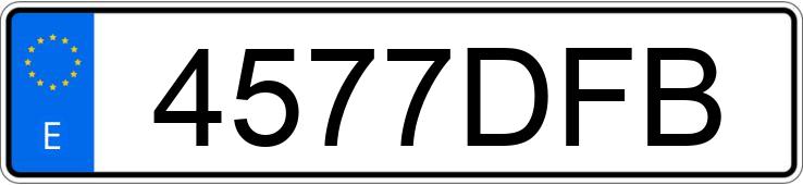 Numer rejestracyjny 4577DFB posiada PEUGEOT PARTNER