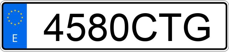 Numer rejestracyjny 4580CTG posiada FORD TRANSIT CONNECT