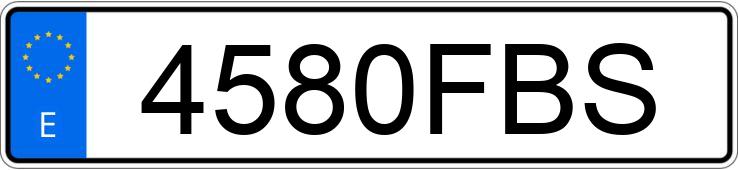 Numer rejestracyjny 4580FBS posiada AUDI A6