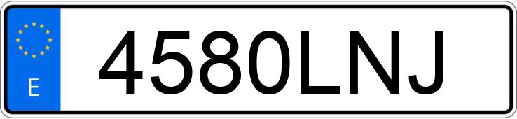 Numer rejestracyjny 4580LNJ posiada PEUGEOT 5008