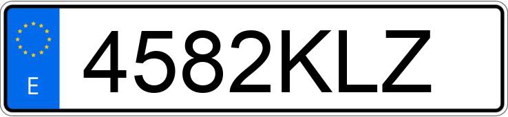 Pirat drogowy w pojeździe o numerach rejestracyjnych 4582KLZ