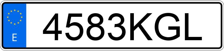 Numer rejestracyjny 4583KGL posiada PEUGEOT 605 SRI